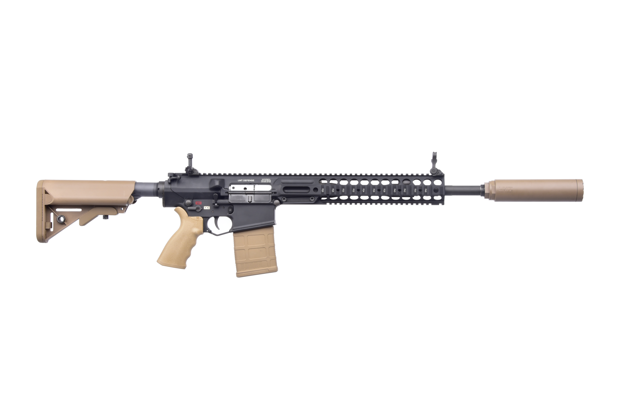 ION30 7.62 FDE mounted on LMT weapon